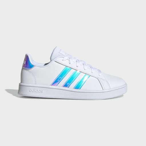 Adidas GRAND COURT K FW1274 Blanc | baskets sneakers tennis enfant | ChaussGalerie